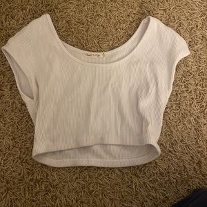 white crop top